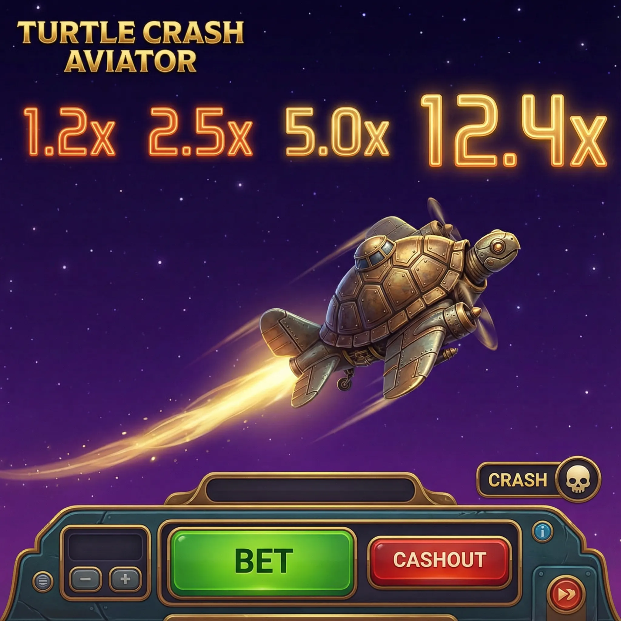 Jogo Aviator Turtle Crash no betboom